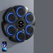 Smart Music Boxing Pad Machine - USB Rechargeable, Wireless Enabled Wall Target with Boxing Gloves, Wall Mounted Smart Bluetooth Music Boxing Trainer for Kids and Adults, Electronic Boxing Target Workout Punching Equipment for Home, Indoor & Gym